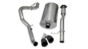 Chevrolet Suburban 1500 Performance Exhaust - CORSA Performance - Cat Back Sport - Black - `09-`13